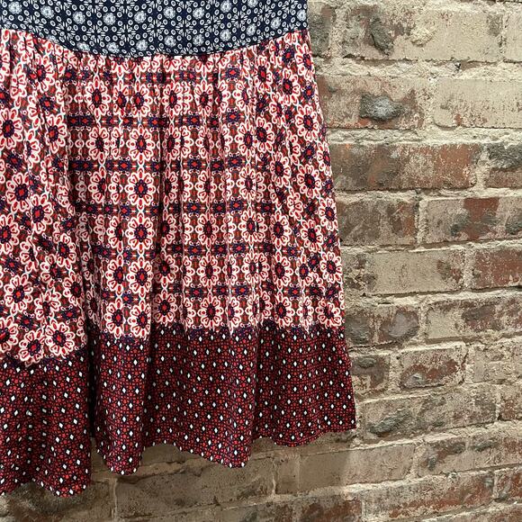 Lulu's La Vie En Roses Navy and Red Floral Print Dress Size Small - Picture 6 of 9
